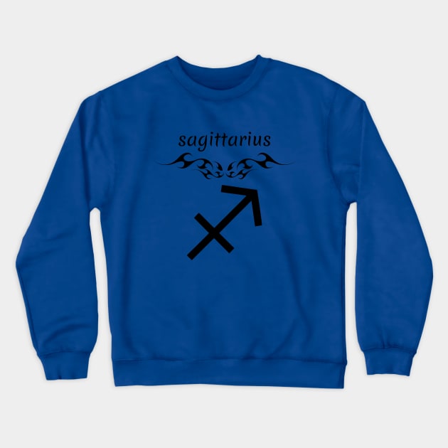 Sagittarius zodiac sign Crewneck Sweatshirt by Iskapa